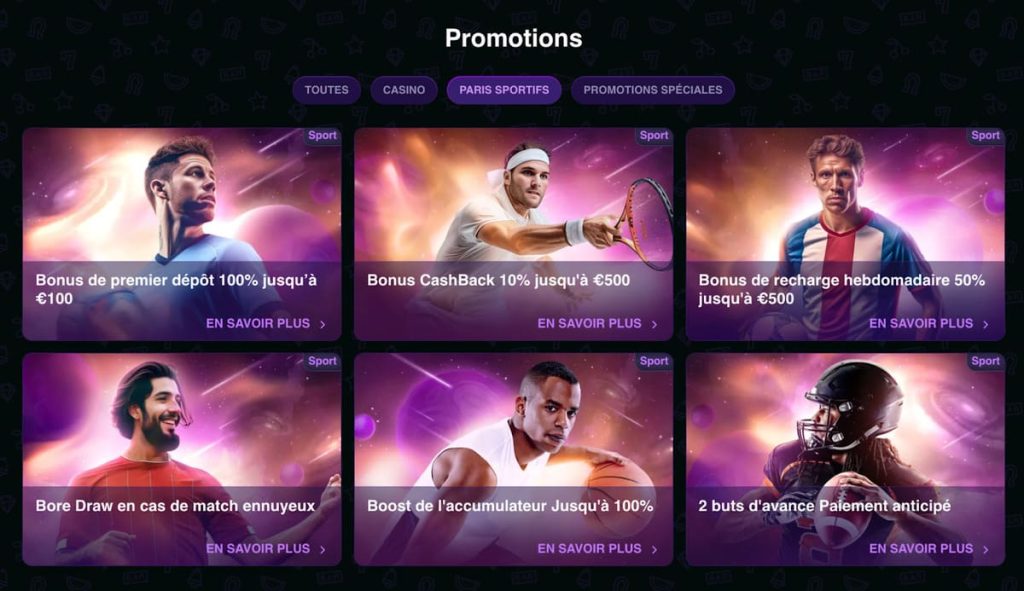 bonus paris sportif nova jackpot casino
