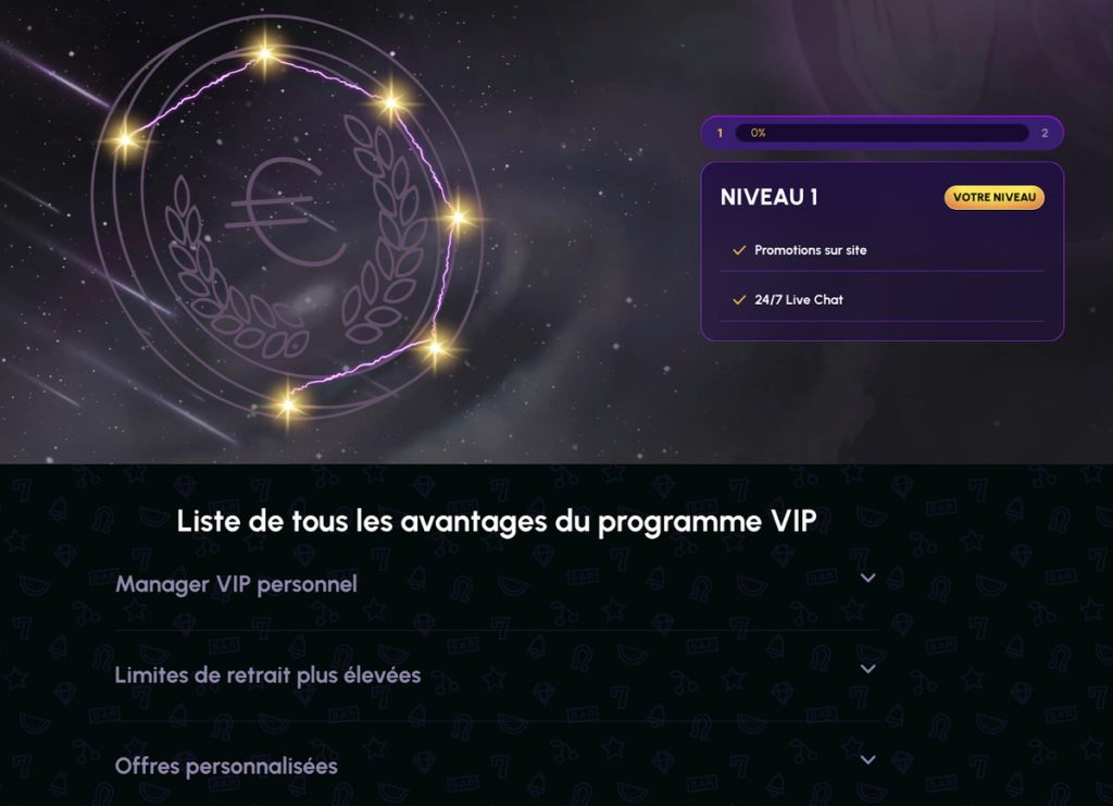 programme vip nova jackpot casino