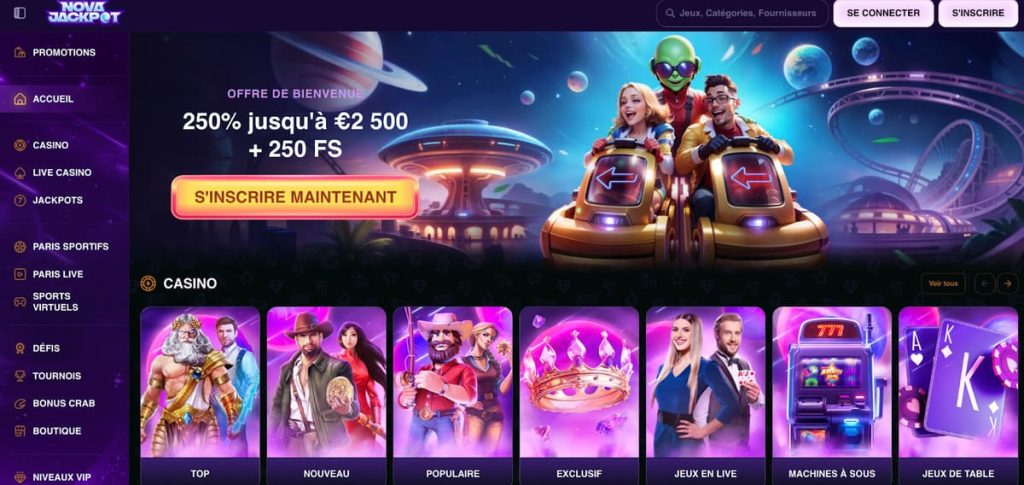 nova jackpot casino